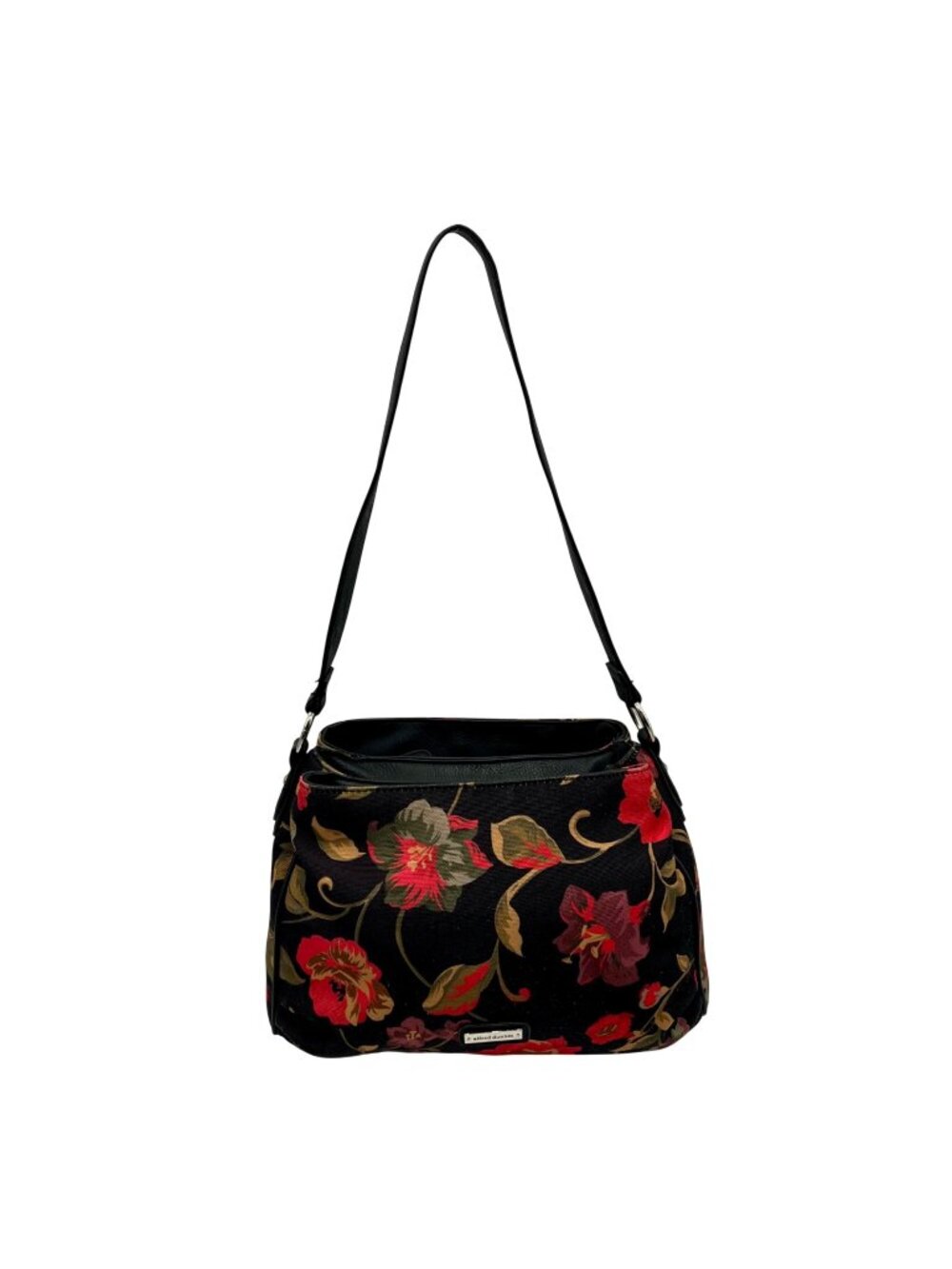 Alfred Dunner Black Fabric Shoulder Bag
